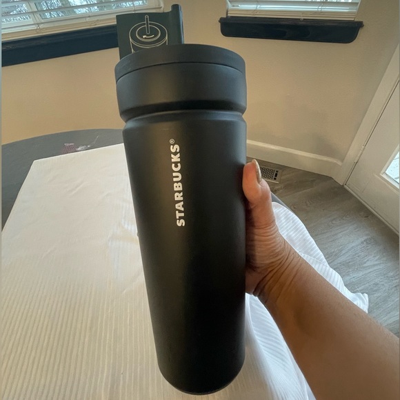 Starbucks Other - Starbucks Matte Black Insulated SS Cold Cup Tumbler. NWT. Leakproof straw lid!